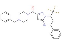 2-[(4-benzyl-1-piperazinyl)carbonyl]-5-phenyl-7-(trifluoromethyl)-4,5,6,7-tetrahydropyrazolo[1,5-a]pyrimidine