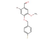 2-bromo-4-[(4-fluorobenzyl)oxy]-5-methoxybenzaldehyde