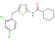 N-[5-(2,4-dichlorobenzyl)-1,3-thiazol-2-yl]cyclohexanecarboxamide