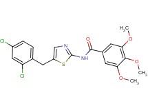 N-[5-(2,4-dichlorobenzyl)-1,3-thiazol-2-yl]-3,4,5-trimethoxybenzamide