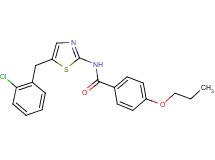 N-[5-(2-chlorobenzyl)-1,3-thiazol-2-yl]-4-propoxybenzamide