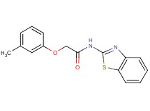 N-1,3-benzothiazol-2-yl-2-(3-methylphenoxy)acetamide