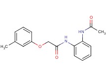 N-[2-(acetylamino)phenyl]-2-(3-methylphenoxy)acetamide