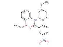 N-(2-ethoxyphenyl)-2-(4-ethyl-1-piperazinyl)-5-nitrobenzamide