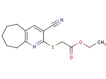 ethyl [(3-cyano-6,7,8,9-tetrahydro-5H-cyclohepta[b]pyridin-2-yl)thio]acetate
