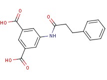 5-[(3-phenylpropanoyl)amino]isophthalic acid