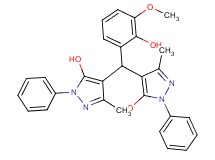 4,4'-[(2-hydroxy-3-methoxyphenyl)methylene]bis(3-methyl-1-phenyl-1H-pyrazol-5-ol)