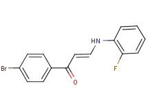 1-(4-bromophenyl)-3-[(2-fluorophenyl)amino]-2-propen-1-one