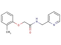 2-(2-methylphenoxy)-N-(2-pyridinylmethyl)acetamide