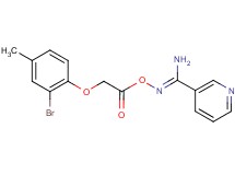 N'-{[2-(2-bromo-4-methylphenoxy)acetyl]oxy}-3-pyridinecarboximidamide