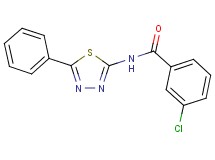 3-chloro-N-(5-phenyl-1,3,4-thiadiazol-2-yl)benzamide