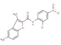 N-(2-chloro-4-nitrophenyl)-3,5-dimethyl-1-benzofuran-2-carboxamide