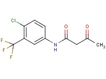 N-[4-chloro-3-(trifluoromethyl)phenyl]-3-oxobutanamide