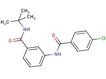 N-(tert-butyl)-3-[(4-chlorobenzoyl)amino]benzamide