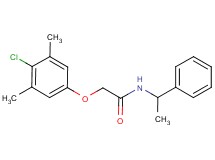2-(4-chloro-3,5-dimethylphenoxy)-N-(1-phenylethyl)acetamide