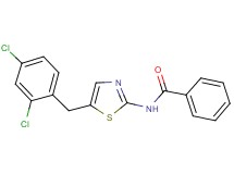 N-[5-(2,4-dichlorobenzyl)-1,3-thiazol-2-yl]benzamide