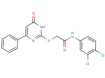 N-(3,4-dichlorophenyl)-2-[(6-oxo-4-phenyl-1,6-dihydro-2-pyrimidinyl)thio]acetamide