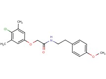 2-(4-chloro-3,5-dimethylphenoxy)-N-[2-(4-methoxyphenyl)ethyl]acetamide