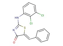 5-benzylidene-2-[(2,3-dichlorophenyl)amino]-1,3-thiazol-4(5H)-one