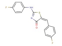 5-(4-fluorobenzylidene)-2-[(4-fluorophenyl)amino]-1,3-thiazol-4(5H)-one