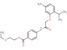2-ethoxyethyl 4-{[(2-isopropyl-5-methylphenoxy)acetyl]amino}benzoate