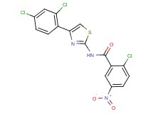 2-chloro-N-[4-(2,4-dichlorophenyl)-1,3-thiazol-2-yl]-5-nitrobenzamide