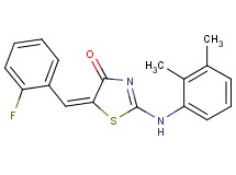 2-[(2,3-dimethylphenyl)amino]-5-(2-fluorobenzylidene)-1,3-thiazol-4(5H)-one