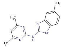 N-(4,6-dimethyl-2-pyrimidinyl)-5-methyl-1H-benzimidazol-2-amine