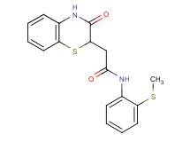 N-[2-(methylthio)phenyl]-2-(3-oxo-3,4-dihydro-2H-1,4-benzothiazin-2-yl)acetamide
