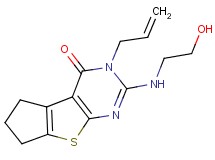 3-allyl-2-[(2-hydroxyethyl)amino]-3,5,6,7-tetrahydro-4H-cyclopenta[4,5]thieno[2,3-d]pyrimidin-4-one