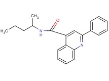 N-(1-methylbutyl)-2-phenyl-4-quinolinecarboxamide