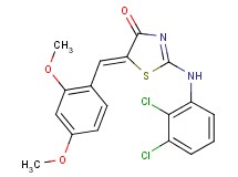 2-[(2,3-dichlorophenyl)amino]-5-(2,4-dimethoxybenzylidene)-1,3-thiazol-4(5H)-one