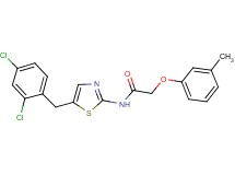 N-[5-(2,4-dichlorobenzyl)-1,3-thiazol-2-yl]-2-(3-methylphenoxy)acetamide