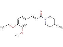 1-[3-(4-ethoxy-3-methoxyphenyl)acryloyl]-4-methylpiperidine