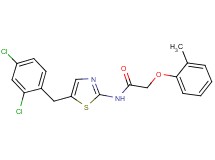 N-[5-(2,4-dichlorobenzyl)-1,3-thiazol-2-yl]-2-(2-methylphenoxy)acetamide
