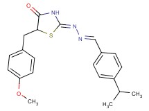4-isopropylbenzaldehyde [5-(4-methoxybenzyl)-4-oxo-1,3-thiazolidin-2-ylidene]hydrazone