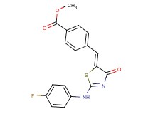 methyl 4-{[2-[(4-fluorophenyl)amino]-4-oxo-1,3-thiazol-5(4H)-ylidene]methyl}benzoate