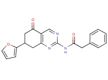 N-[7-(2-furyl)-5-oxo-5,6,7,8-tetrahydro-2-quinazolinyl]-2-phenylacetamide
