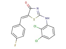 2-[(2,3-dichlorophenyl)amino]-5-(4-fluorobenzylidene)-1,3-thiazol-4(5H)-one