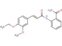 2-{[3-(4-ethoxy-3-methoxyphenyl)acryloyl]amino}benzamide