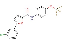 5-(3-chlorophenyl)-N-[4-(trifluoromethoxy)phenyl]-2-furamide