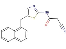 2-cyano-N-[5-(1-naphthylmethyl)-1,3-thiazol-2-yl]acetamide