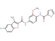 5-chloro-N-[4-(2-furoylamino)-3-methoxyphenyl]-3-methyl-1-benzofuran-2-carboxamide