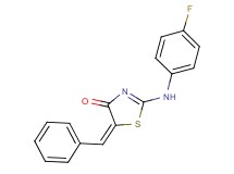 5-benzylidene-2-[(4-fluorophenyl)amino]-1,3-thiazol-4(5H)-one