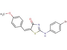2-[(4-bromophenyl)amino]-5-(4-methoxybenzylidene)-1,3-thiazol-4(5H)-one