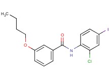 3-butoxy-N-(2-chloro-4-iodophenyl)benzamide