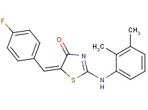 2-[(2,3-dimethylphenyl)amino]-5-(4-fluorobenzylidene)-1,3-thiazol-4(5H)-one
