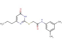 N-(3,5-dimethylphenyl)-2-[(6-oxo-4-propyl-1,6-dihydro-2-pyrimidinyl)thio]acetamide