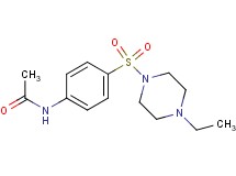 N-{4-[(4-ethyl-1-piperazinyl)sulfonyl]phenyl}acetamide