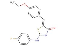 5-(4-ethoxybenzylidene)-2-[(4-fluorophenyl)amino]-1,3-thiazol-4(5H)-one